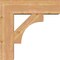 Ekena Millwork Westlake Block Smooth Bracket w/ Offset Brace, Western Red Cedar, 7 1/2"W x 24"D x 24"H BKT0806X24X24WTL05SWR - alternate 3